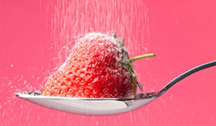 Erdbeere mit Puderzucker Ernährung bei Fructosemalabsorption