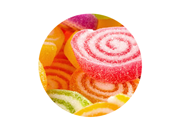 Süßigkeiten als Lebensmittel mit Fructose