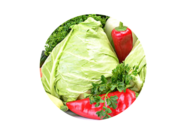 Gemüsesorten als Lebensmittel mit Fructose