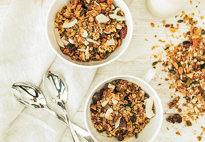 Histaminarmes Müsli mit Knuspergranola