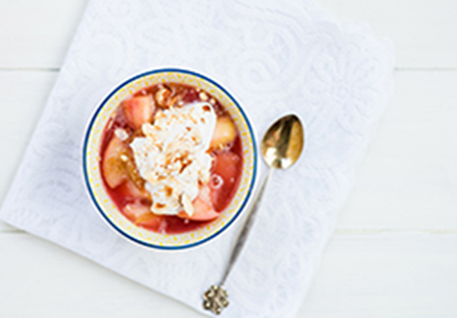 Rhabarberkompott mit Chiapudding